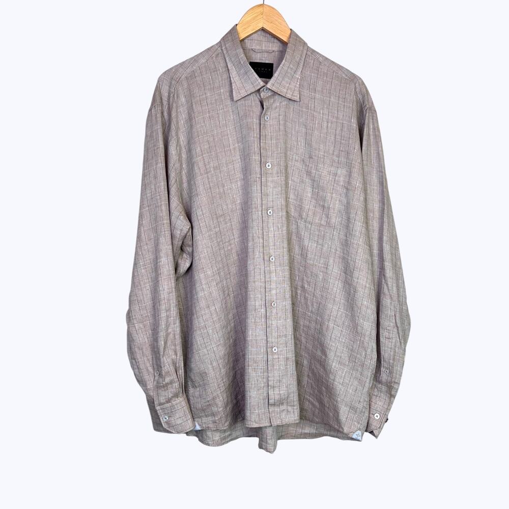 Calder Carmel 100% Linen LS Button Down Shirt Limited Edition 1/150 Men's Large